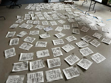 Load image into Gallery viewer, in-progress view of the creation of the inkwash drawings for interior view of Homage to the Player's Handbook