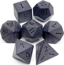 Load image into Gallery viewer, view of obsidian dice