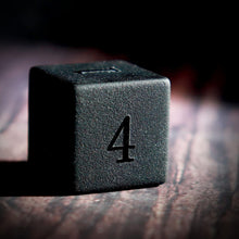 Load image into Gallery viewer, view of obsidian dice